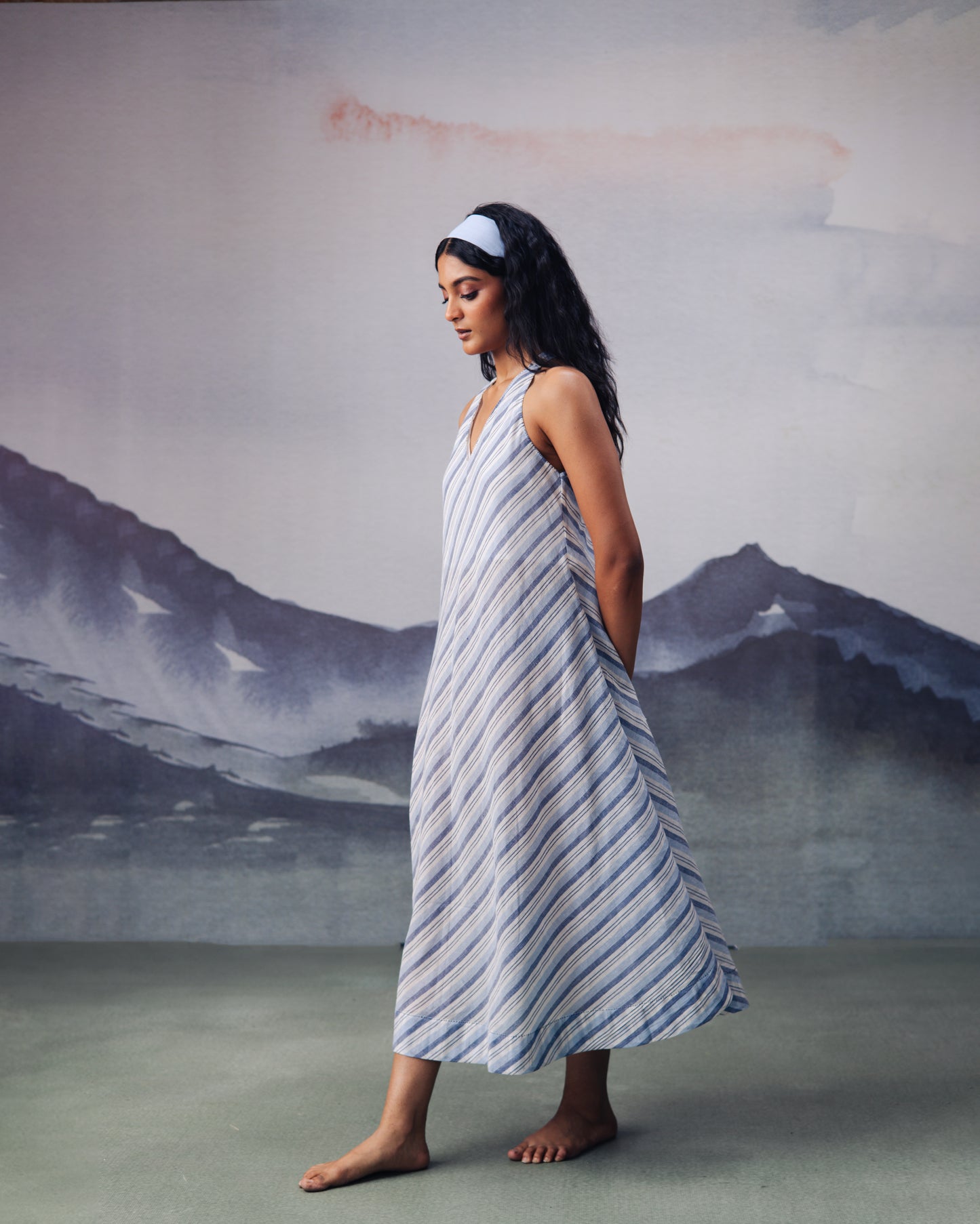 Hues of Blue Sleeveless Dress