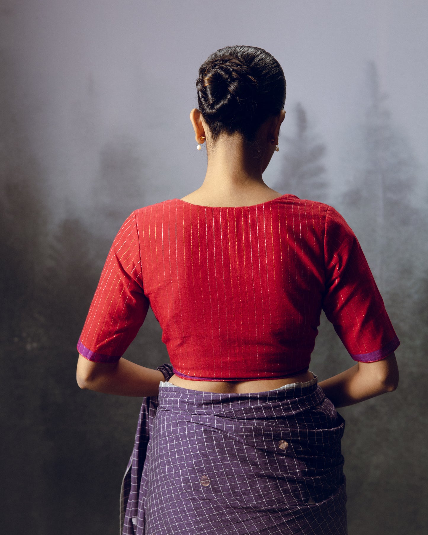 Malhar Zari Stripe Blouse