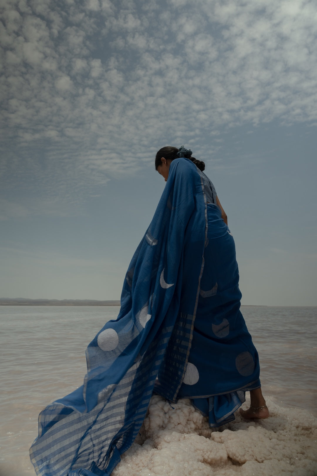 Blue Moon Jamdani