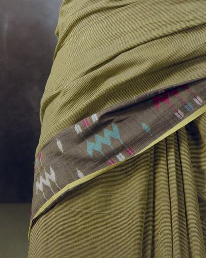 Moss Jamdani Saree