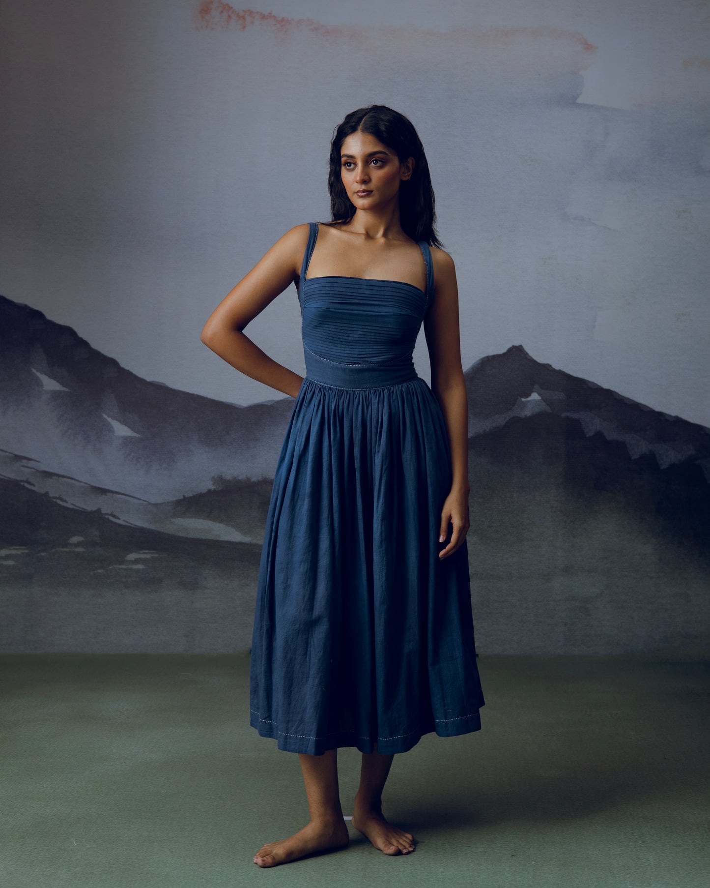 Indigo Sleeveless Dress