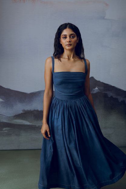 Indigo Sleeveless Dress