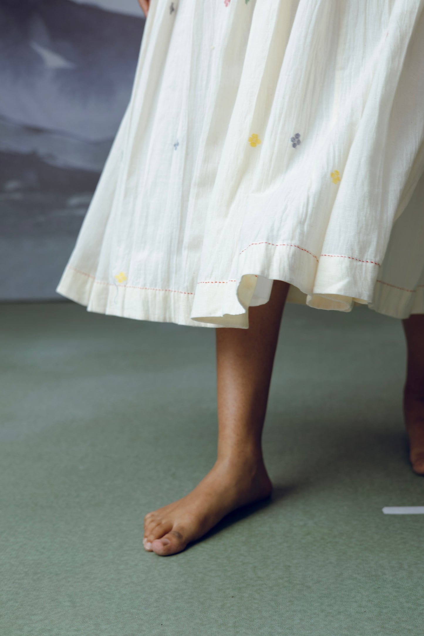 Ambar Sleeveless Box Pleat Dress