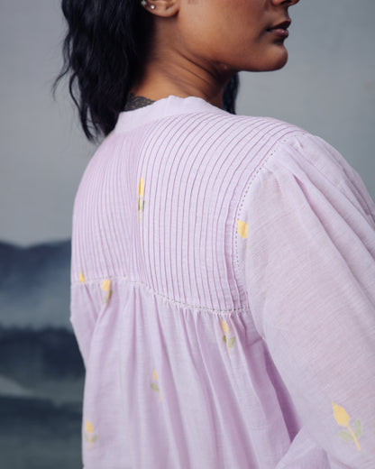 Lilac Pintuck Dress