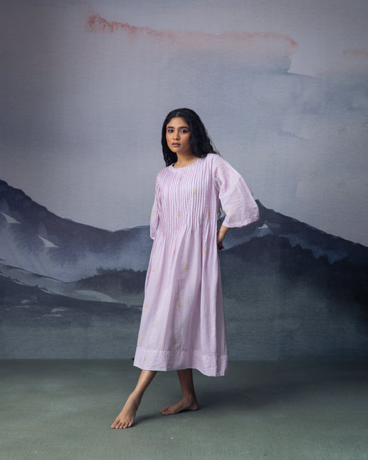 Lilac Midi Dress
