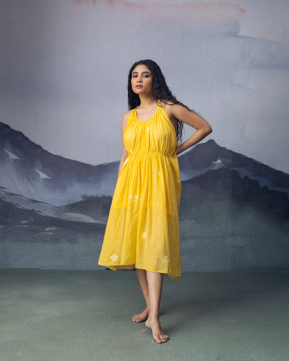 Daisy desire Yellow Strappy Dress