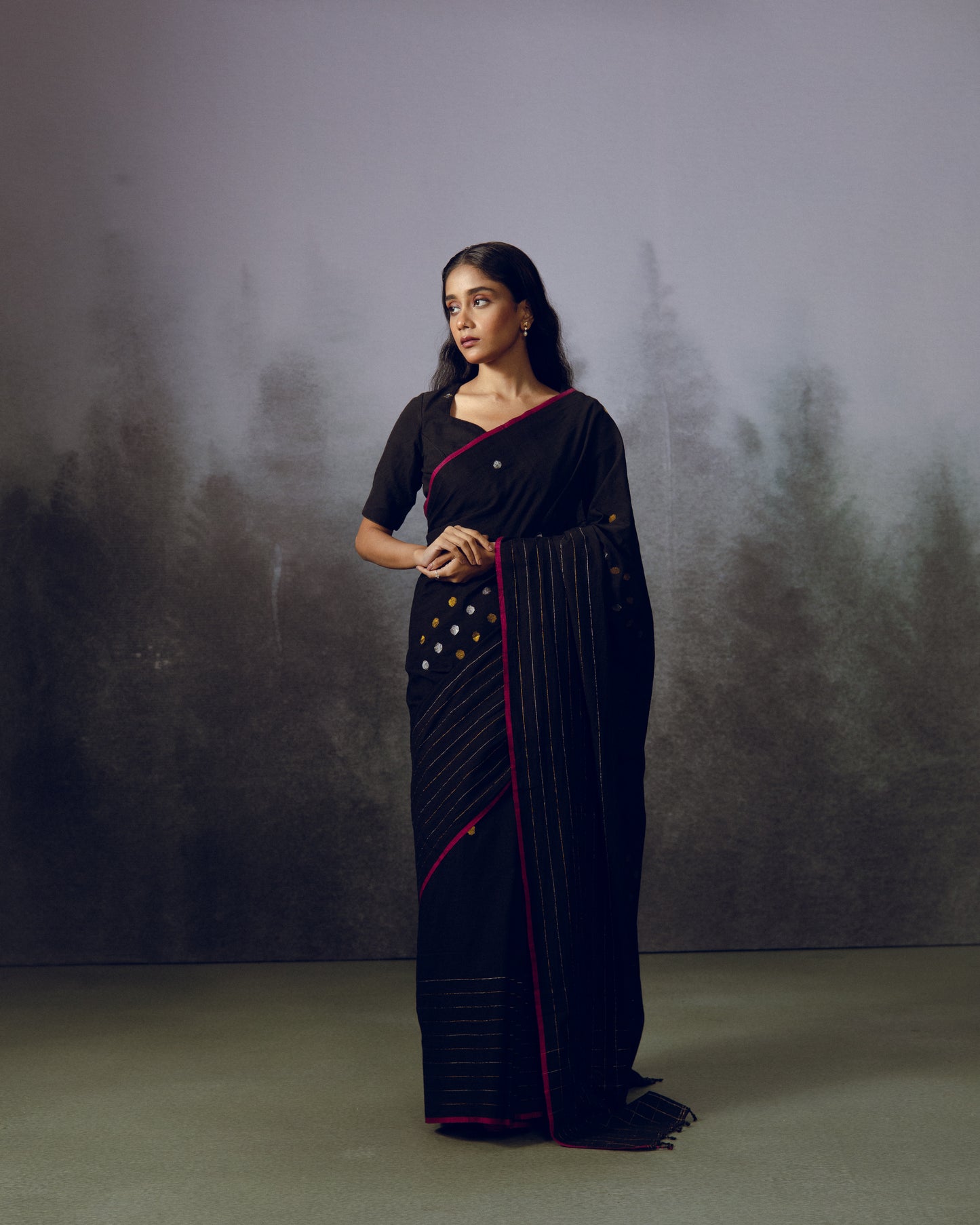 Ebony Saree