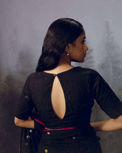 Black Ambar Zari Blouse