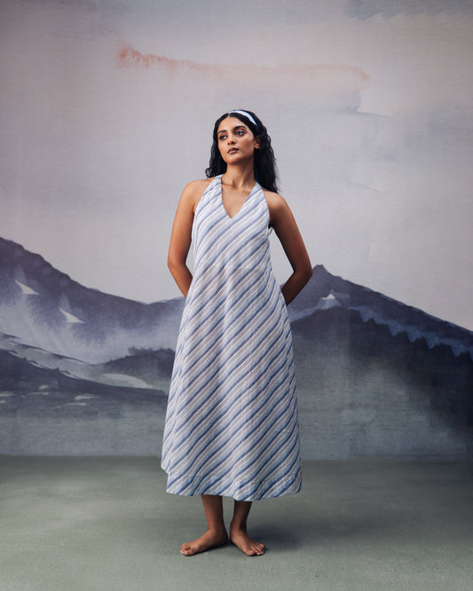 Hues of Blue Sleeveless Dress