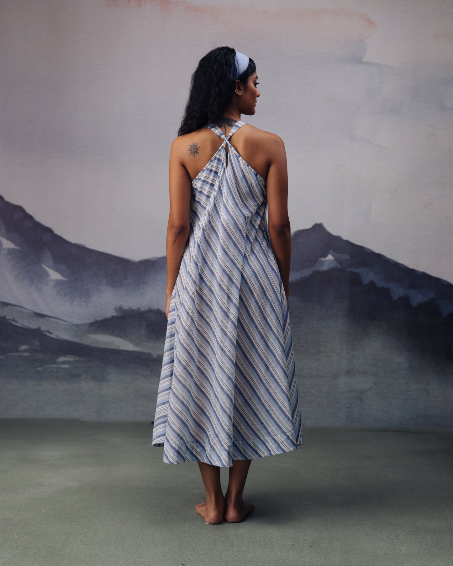 Hues of Blue Sleeveless Dress