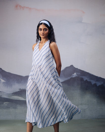 Hues of Blue Sleeveless Dress