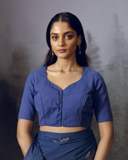 Indigo Plain Blouse