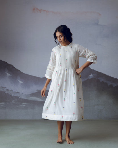 Phool frill dress