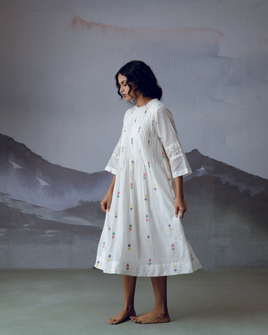 Phool frill dress