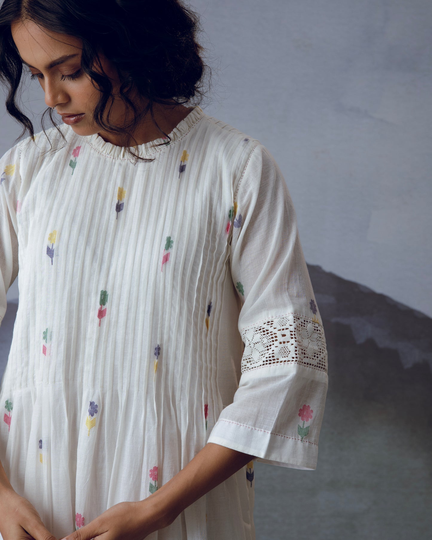 Phool frill dress
