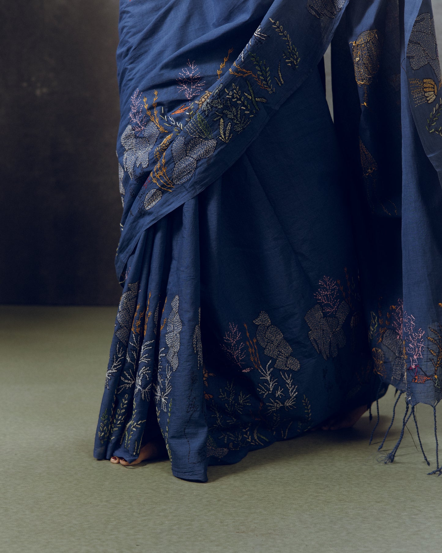 Aquatic Saree