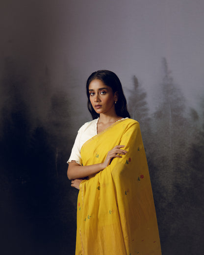 Holud phool Saree