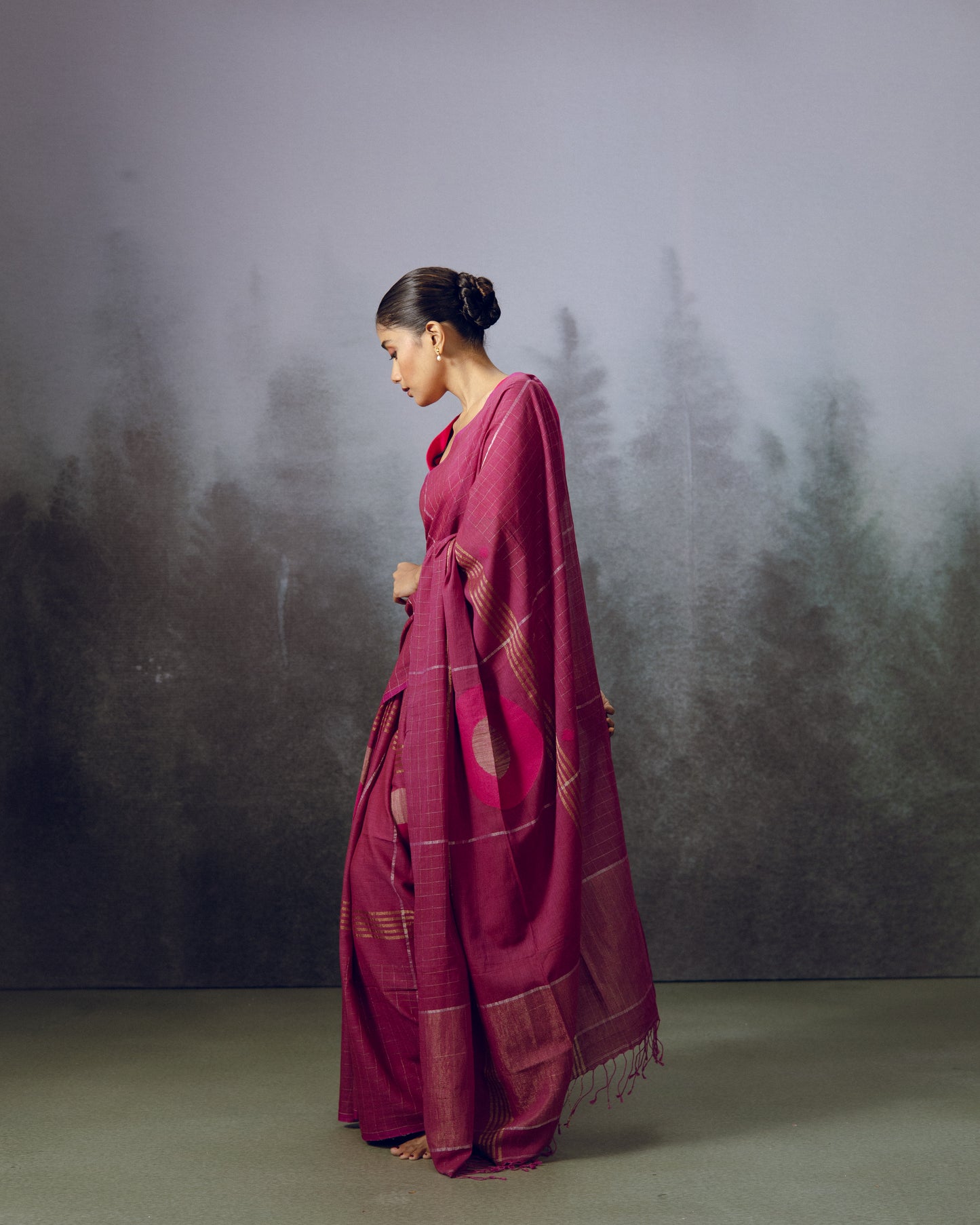 Mood Purple Saree