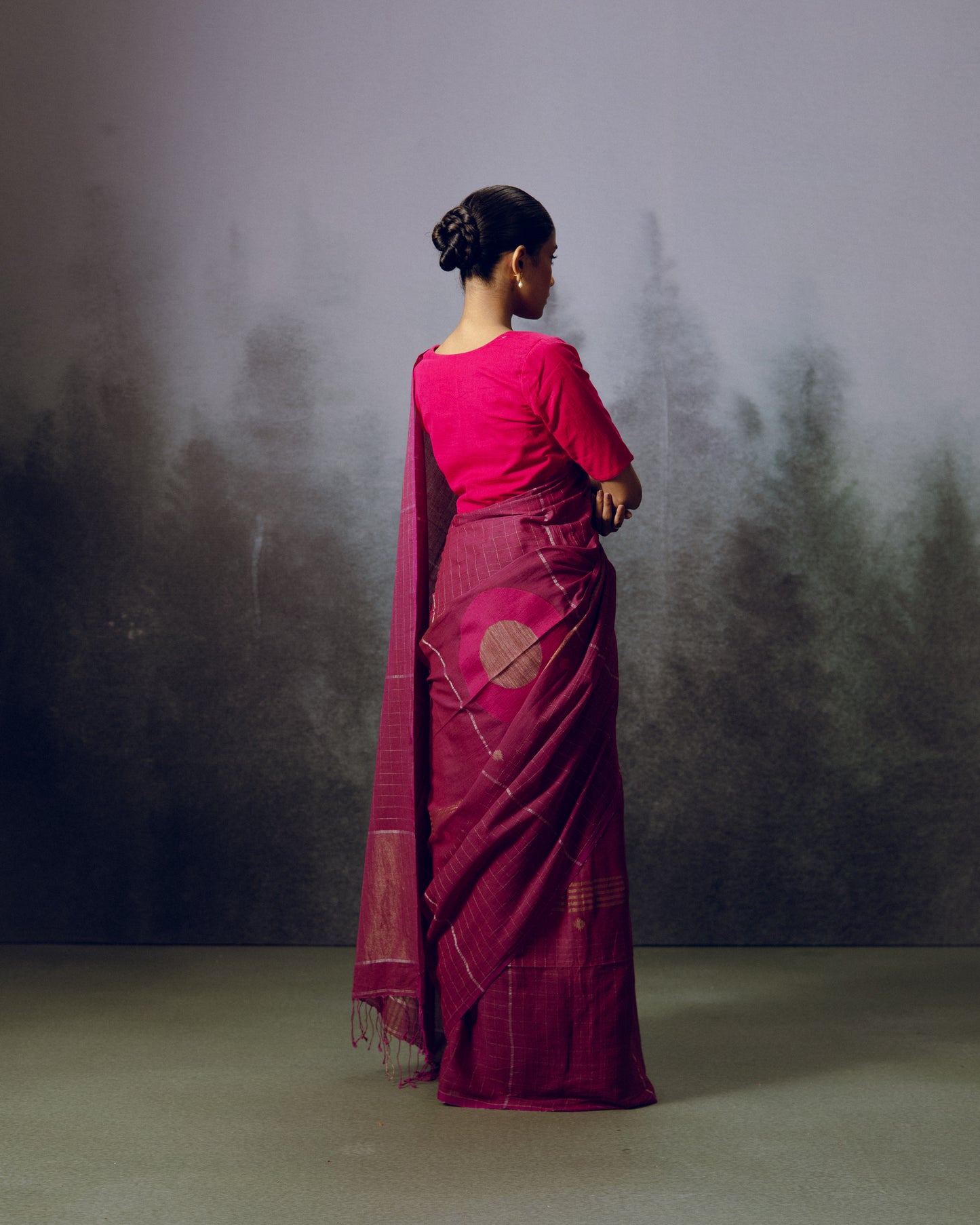 Mood Purple Saree