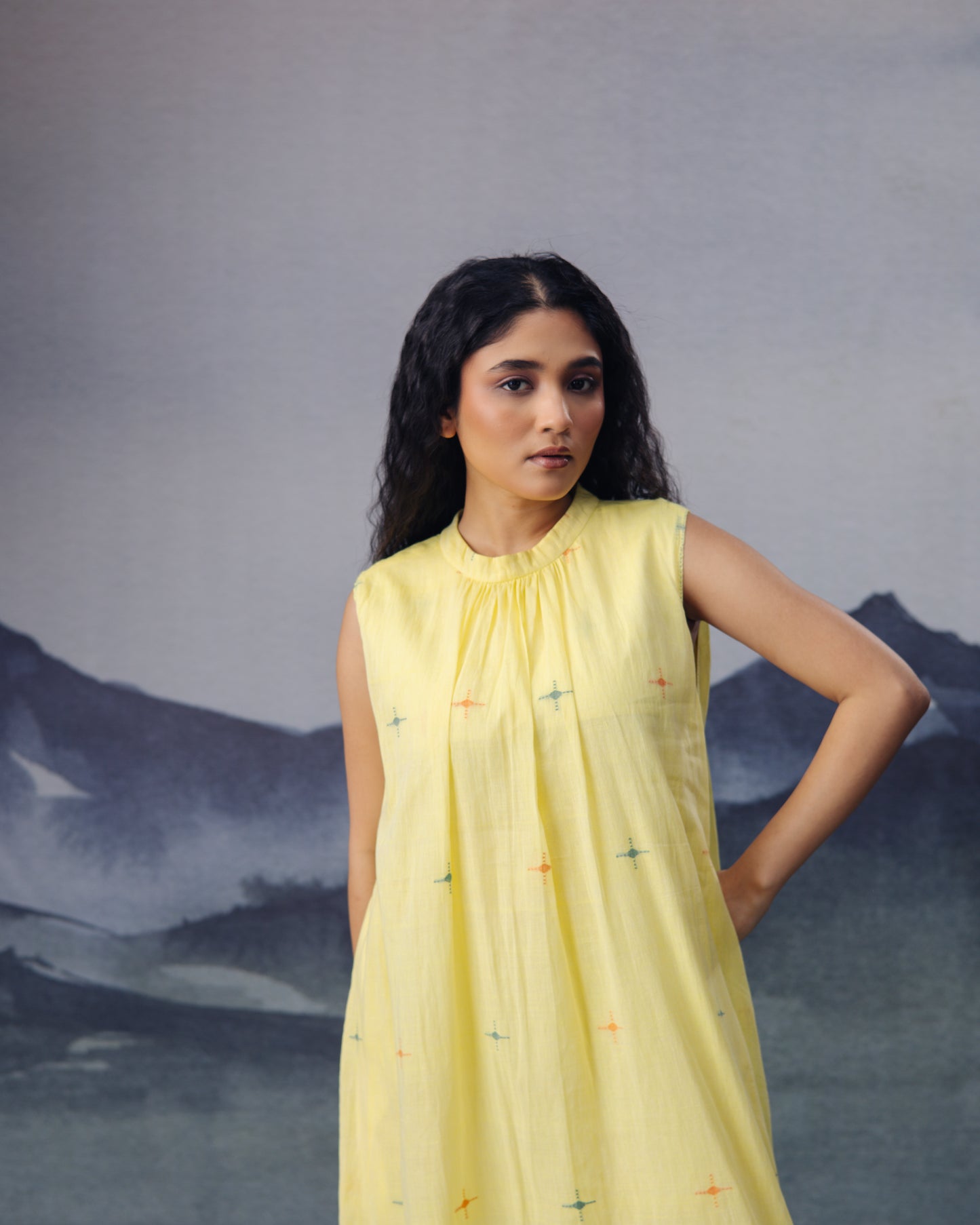 Citrus Sleeveless Dress