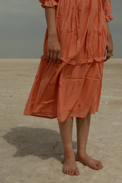 Coral layer Dress