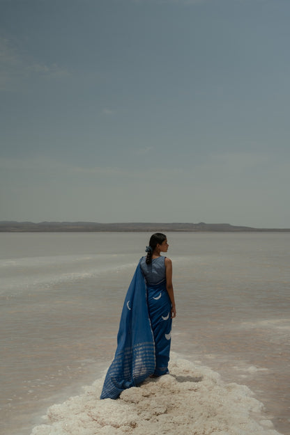 Blue Moon Jamdani