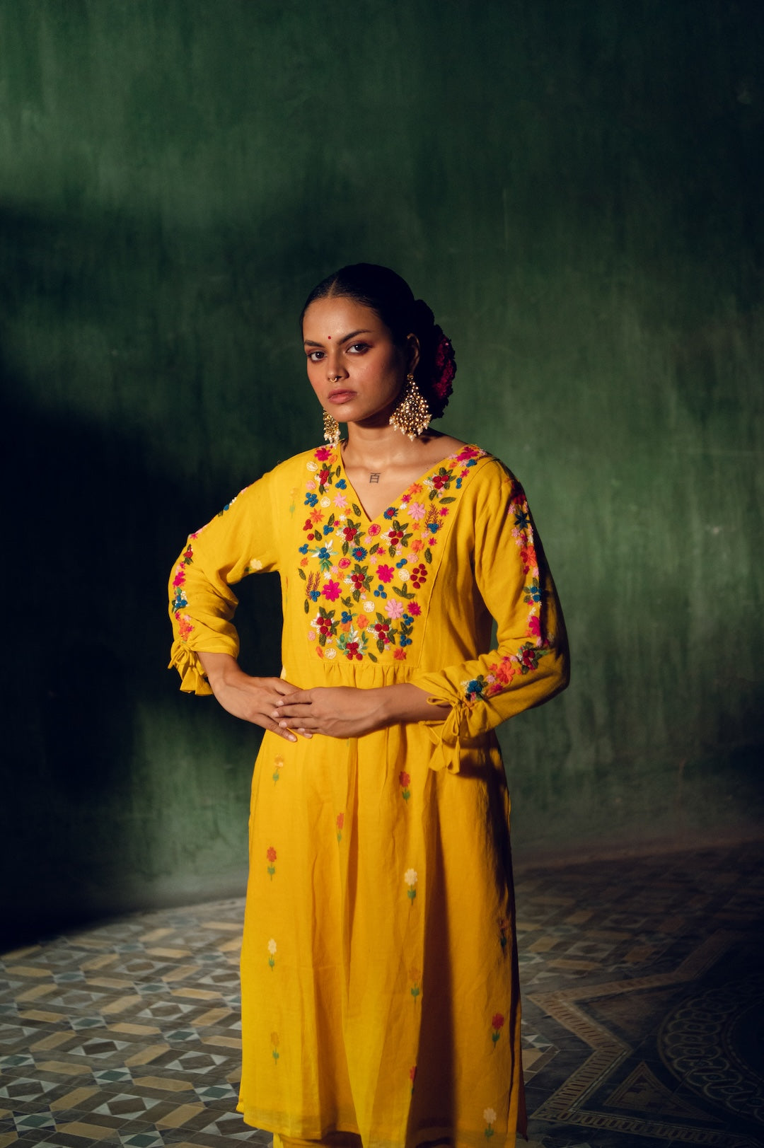 Yellow Nandan Co ord