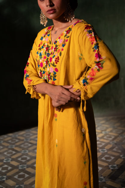 Yellow Nandan Co ord