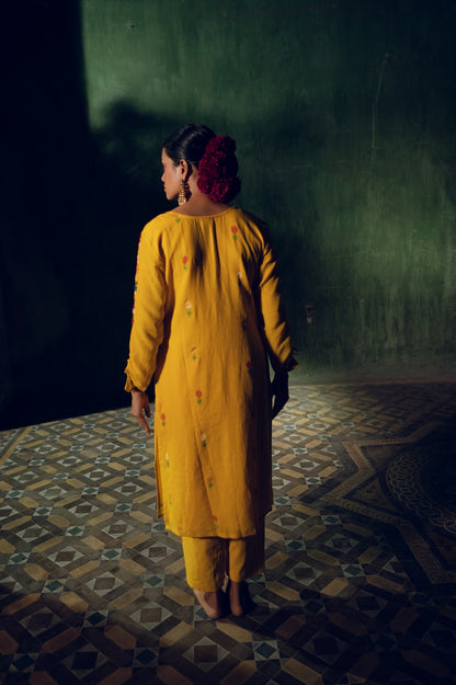 Yellow Nandan Co ord