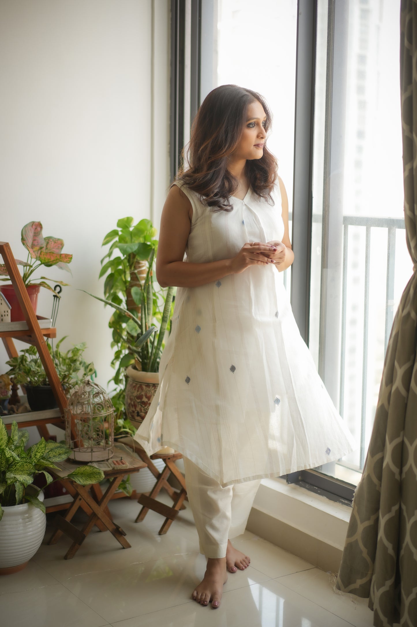 Ivory Sleeveless coord