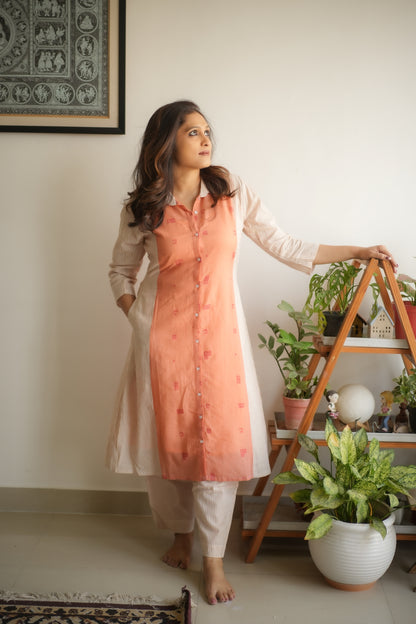 CORAL KURTA