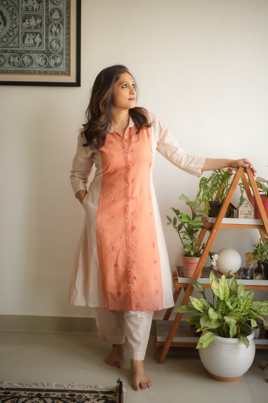 CORAL KURTA