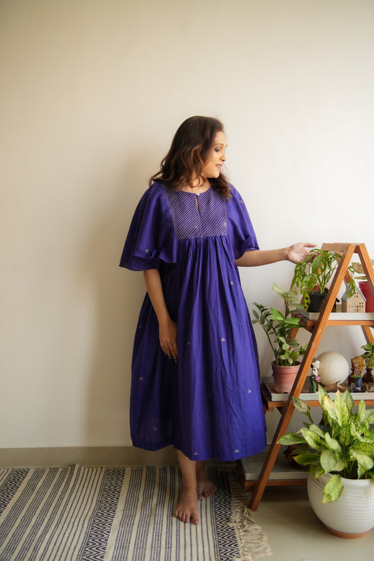 Navy Blue Anchored Dress