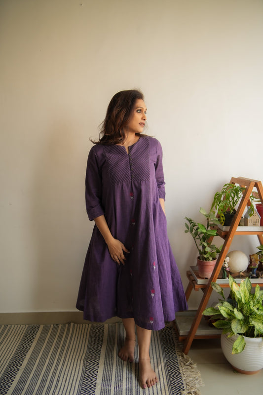 Pintuck Phool Kurta Dress