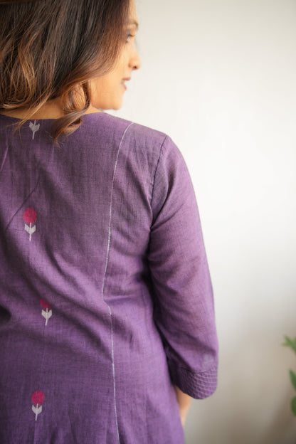 Pintuck Phool Kurta Dress