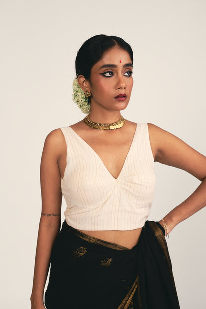 Ivory Zari Sleeveless Blouse