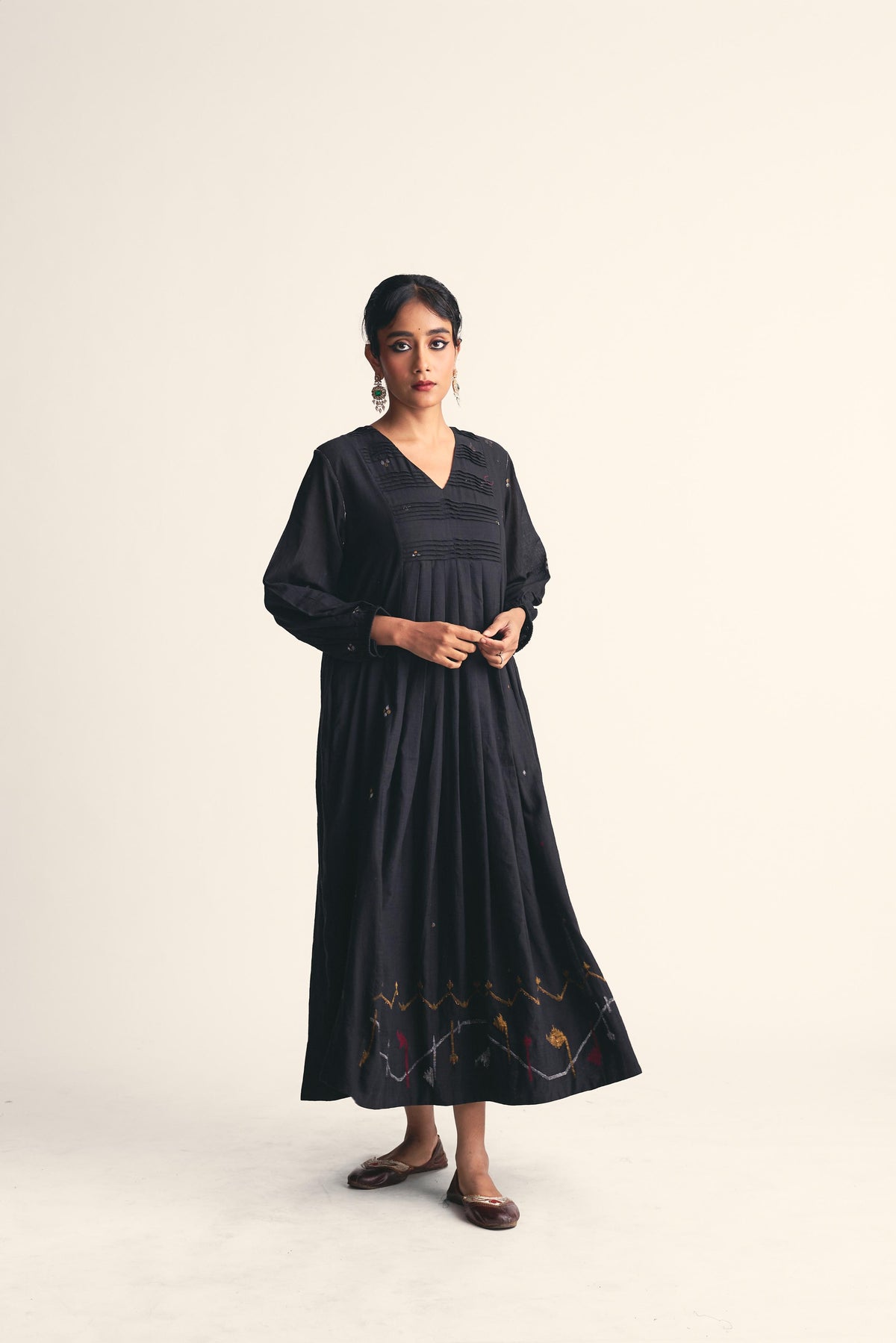 Noirit Jamdani Border Dress