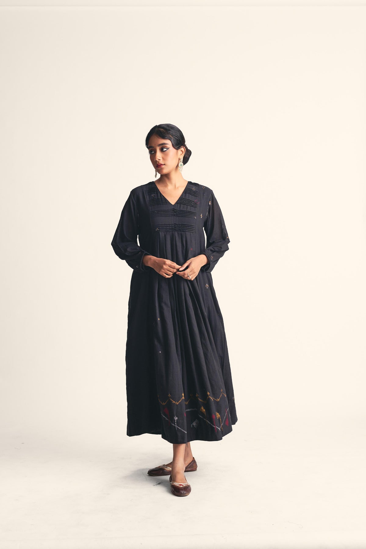 Noirit Jamdani Border Dress