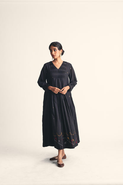 Noirit Jamdani Border Dress
