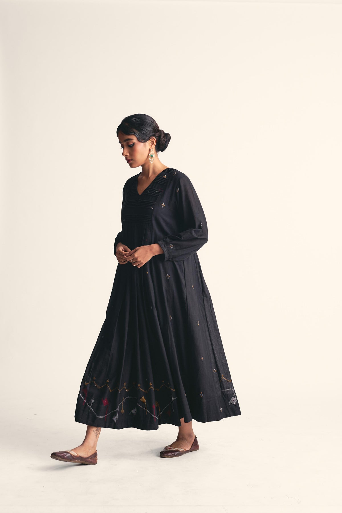 Noirit Jamdani Border Dress