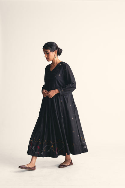 Noirit Jamdani Border Dress