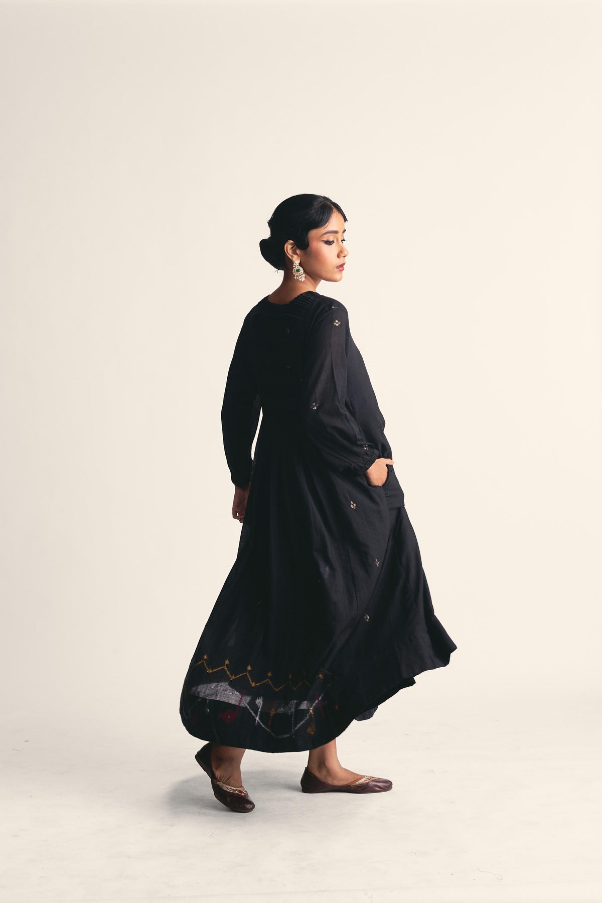 Noirit Jamdani Border Dress
