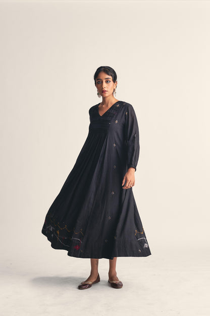 Noirit Jamdani Border Dress