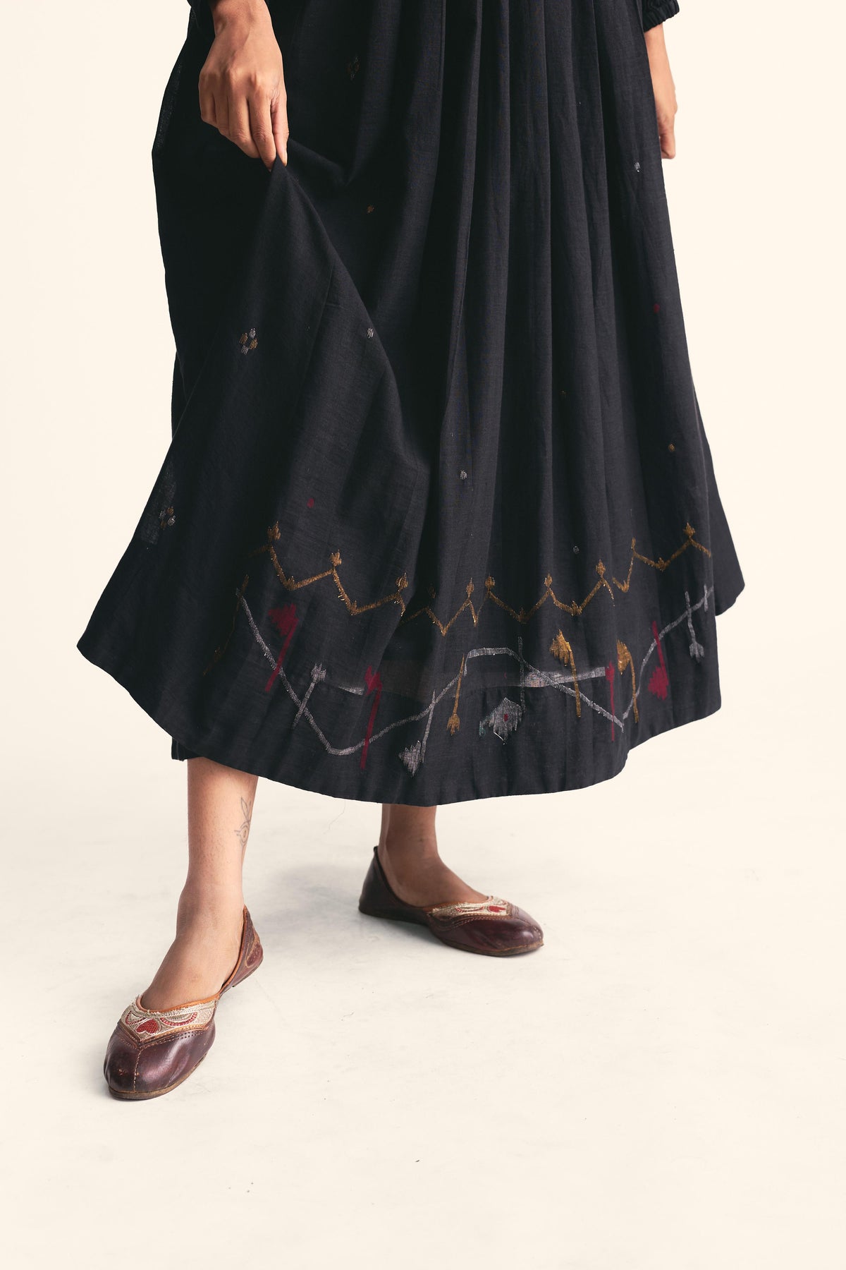 Noirit Jamdani Border Dress